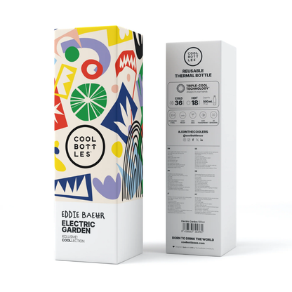 Cool Bottles - Triple-Insulated Water Bottle - Electric Garden 500ml