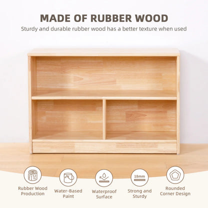 TookyToy - Wooden Shelf and Toy Storage for Kids Room: Rubber wood 60x90cm