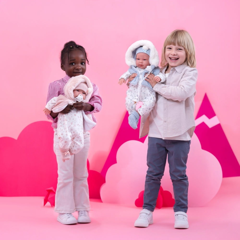 Llorens - Newborn Baby Girl Doll with Crying Mechanism & Clothing: Tina - 44cm