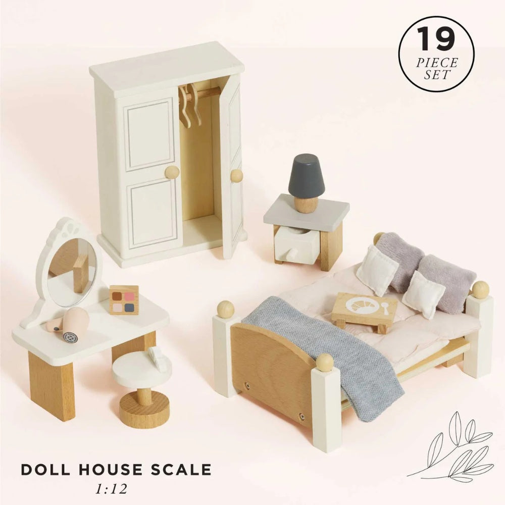 Le Toy Van - Dolls House Furniture: Bedroom - 19pcs