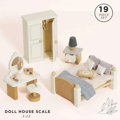 Le Toy Van - Dolls House Furniture: Bedroom - 19pcs