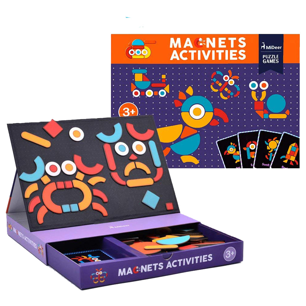 Mideer - Magnetic Imagination Puzzle Box with Activity Cards