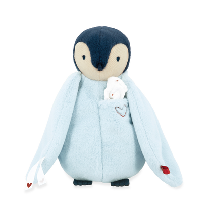 Kaloo - Blue Penguin Kissing Plush Toy