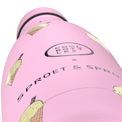 Cool Bottles - Kids Triple-Insulated Water Bottle - SPRT & Pink Scoop 350ml