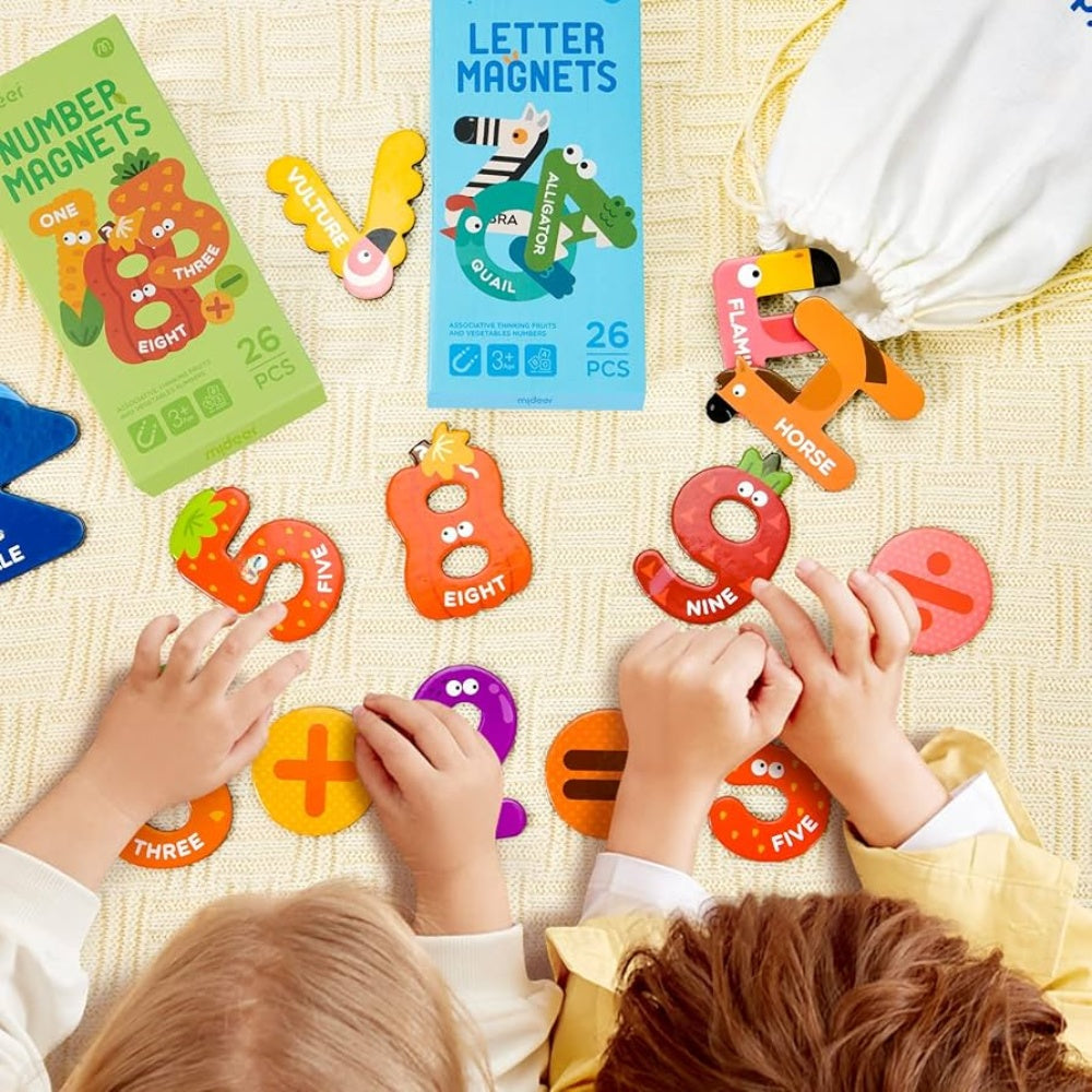 Mideer - Number Magnets - Fruit & Vegetable Number Mangets - 26pcs