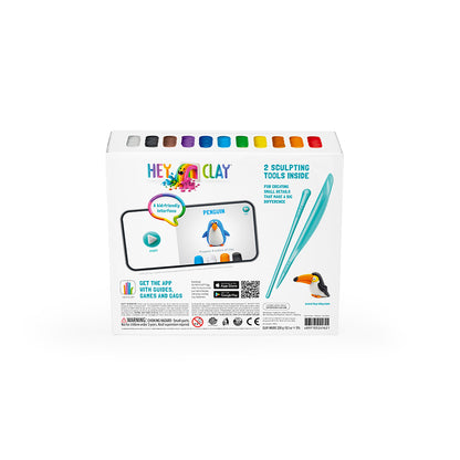 Hey Clay - Modelling Air-Dry Clay with Fun Interactive App - Birds, 15 cans