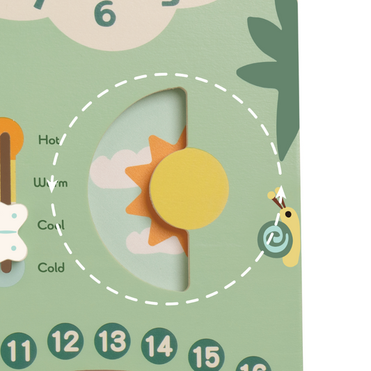 Classic World - Vintage Wooden Calendar