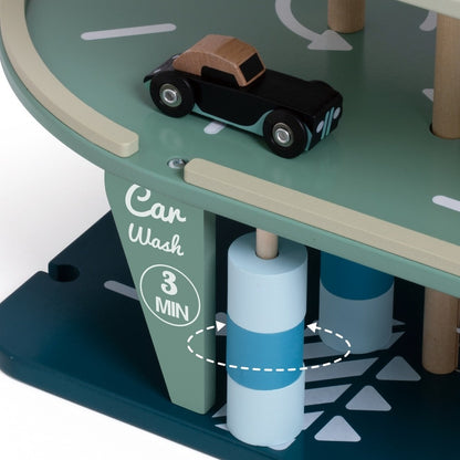 Classic World - Pretend & Play - Vintage Wooden Parking Garage