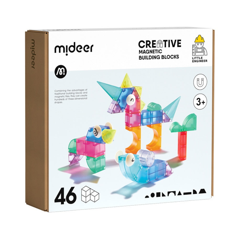 Mideer - Creative Magnetic Building Blocks Set - 46 Pieces