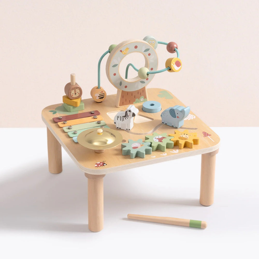 TookyToy - Wooden Forest Multi-Activity Table