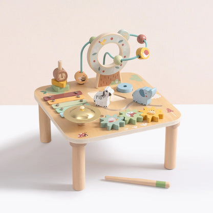 TookyToy - Wooden Forest Multi-Activity Table