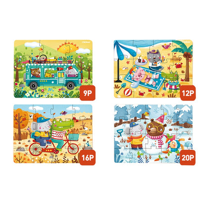 Mideer - Level Up Puzzles - 4-in-1 - Level 2 Seasons