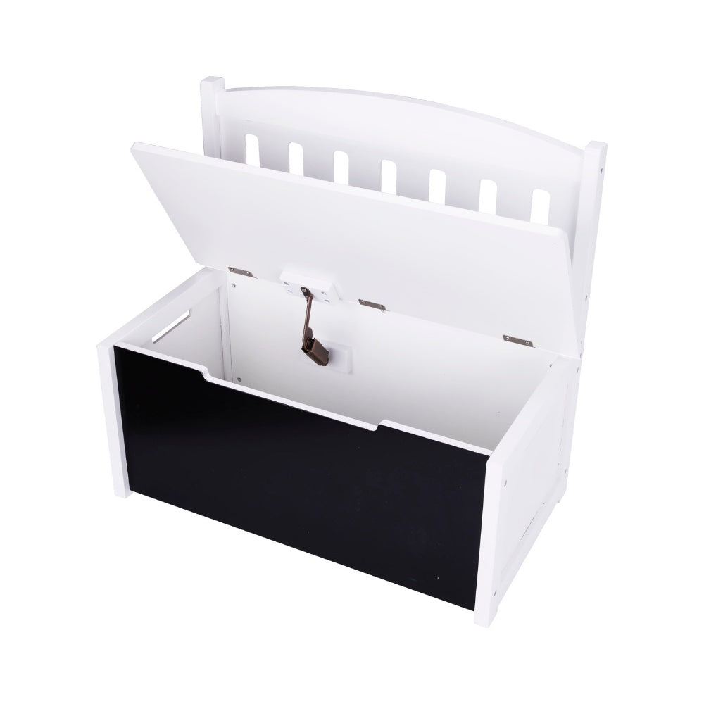 TookyToy - Wooden Toy Chest with Flip-Down Bench Seat