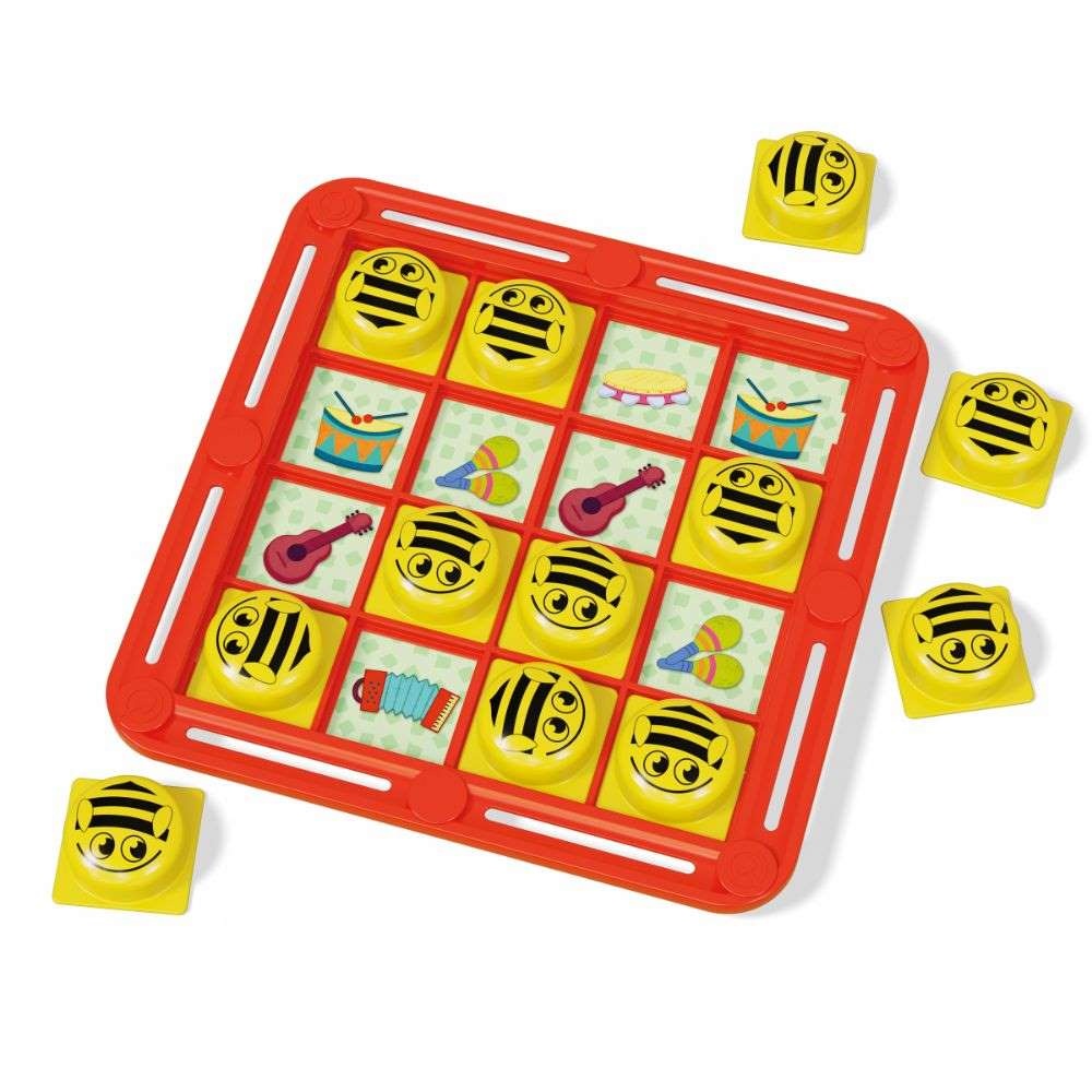 Quercetti - Fanta Memo Bee Memory Game - Nature-Themed Matching Cards for Kids