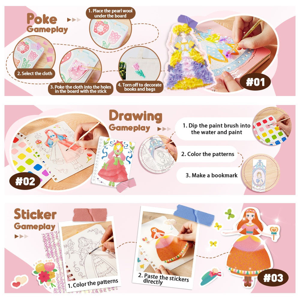 Jar Meló - Fashion Design Arts & Crafts Book Set - Fairy Princesses