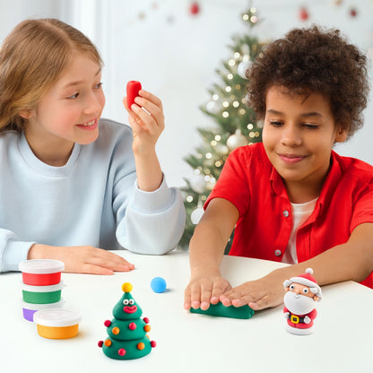 Hey Clay - Modelling Air-Dry Clay with Fun Interactive App - Xmas Tree, Christmas Series, 5 cans