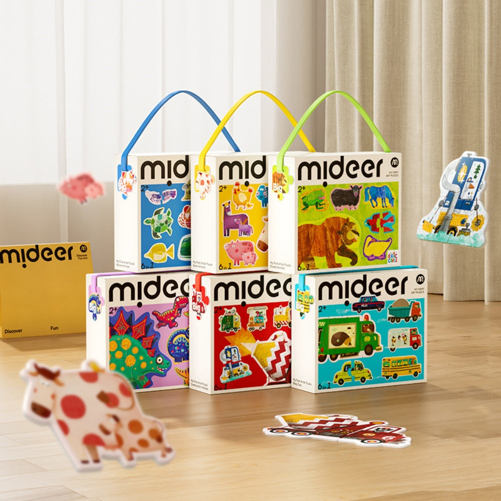 Mideer - My First Jigsaw Puzzle for Kids - Construction Vehicles