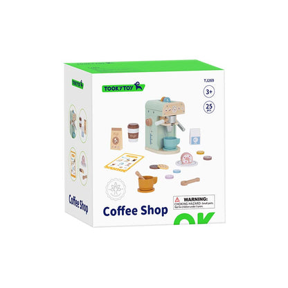 TookyToy - Pretend Play Coffee Shop Toy Set - Motherhood