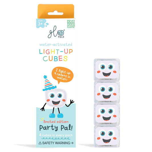Glo Pals - Water Activated Light-Up Sensory Toys - Party Pal (4 Pack)