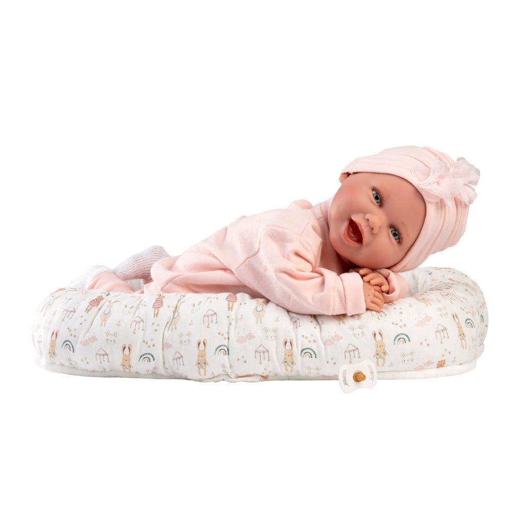 Llorens - Baby Girl Doll with Clothing & Cushion: Mimi - 42cm