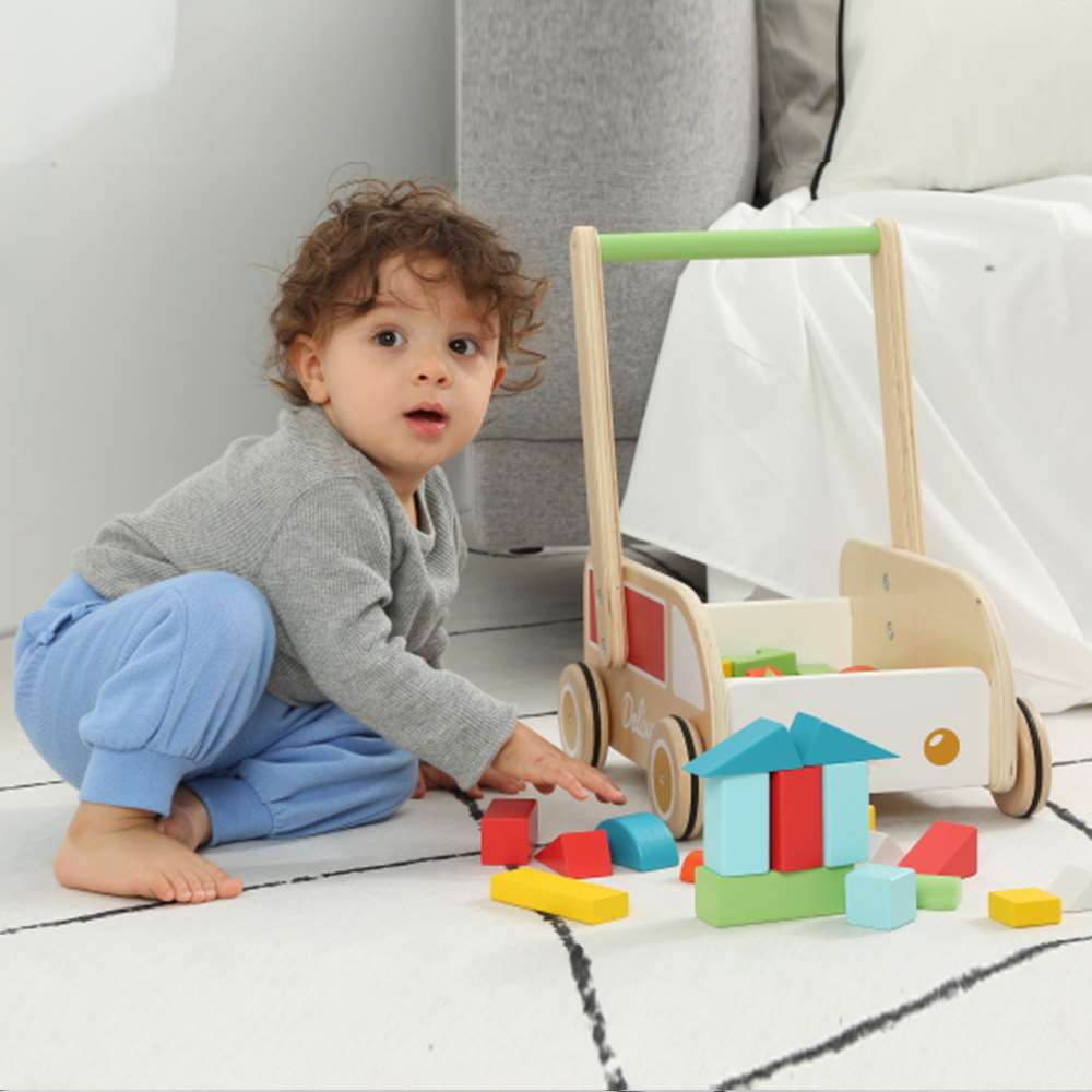 Classic World - Baby Walker with Building Blocks