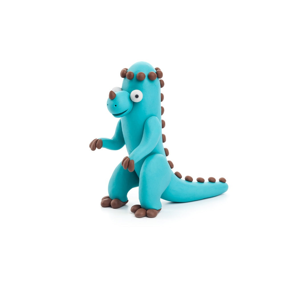 Hey Clay - Modelling Air-Dry Clay with Fun Interactive App - Pachycephalosaurus, series Dinos, 3 cans