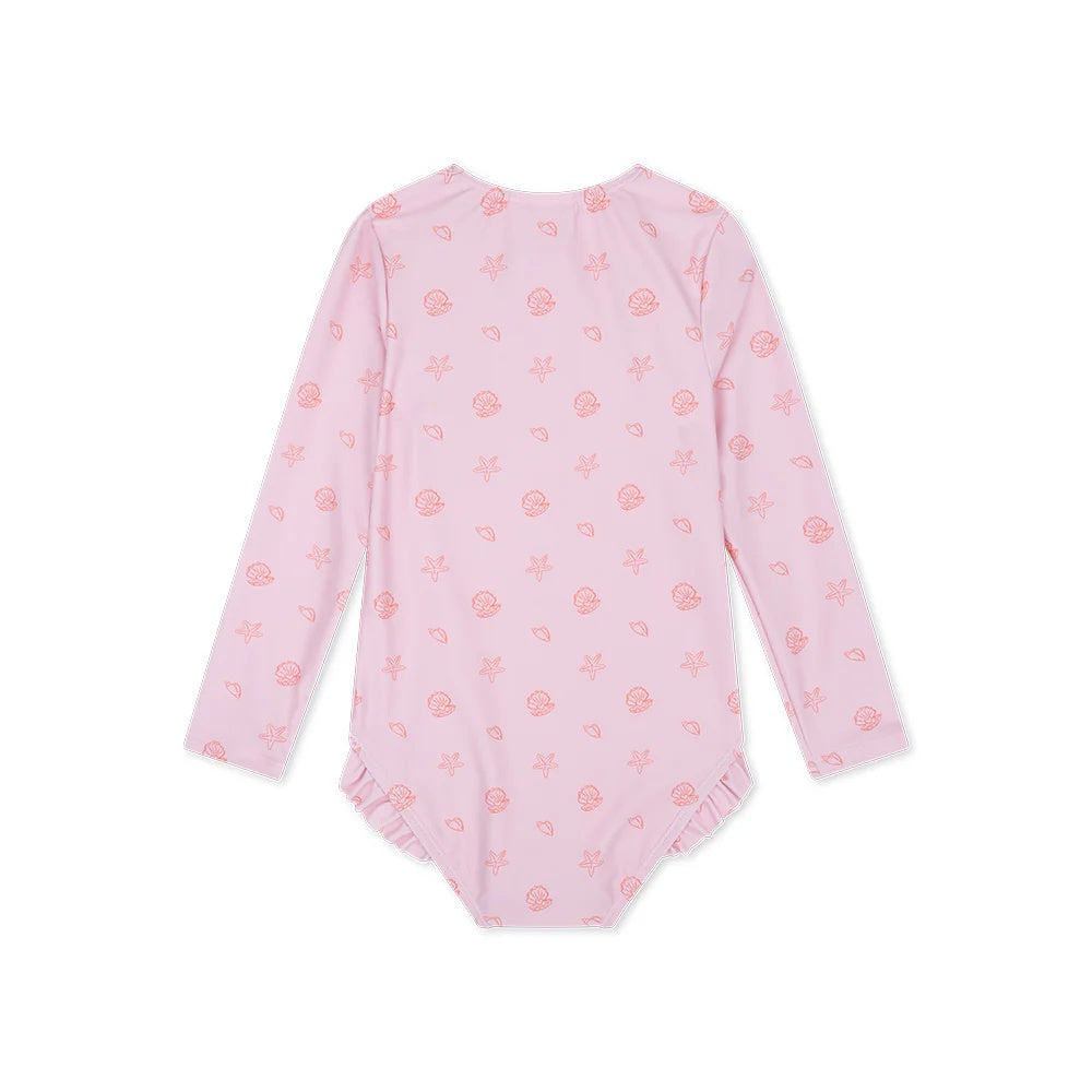 Swim Essentials - Girls Rashguard - Shell Tastic