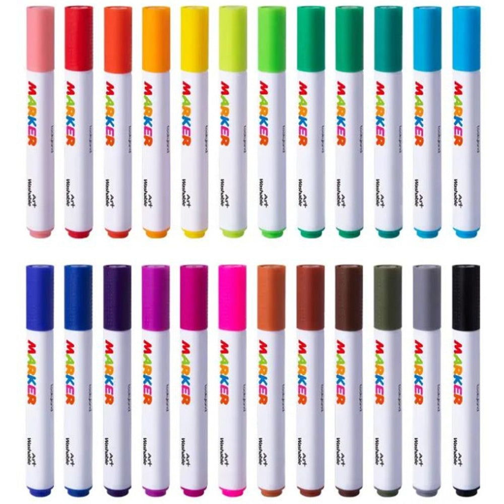 TookyToy - Washable Markers in Travel Case - 24 Colours