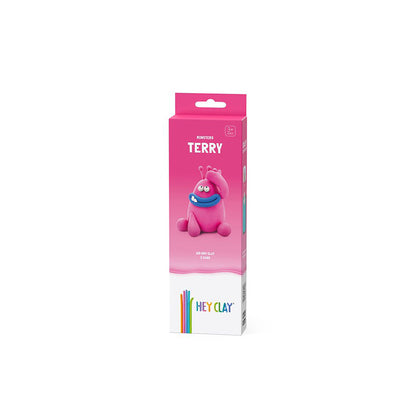 Hey Clay - Modelling Air-Dry Clay with Fun Interactive App - Terry, series Monsters, 3 cans