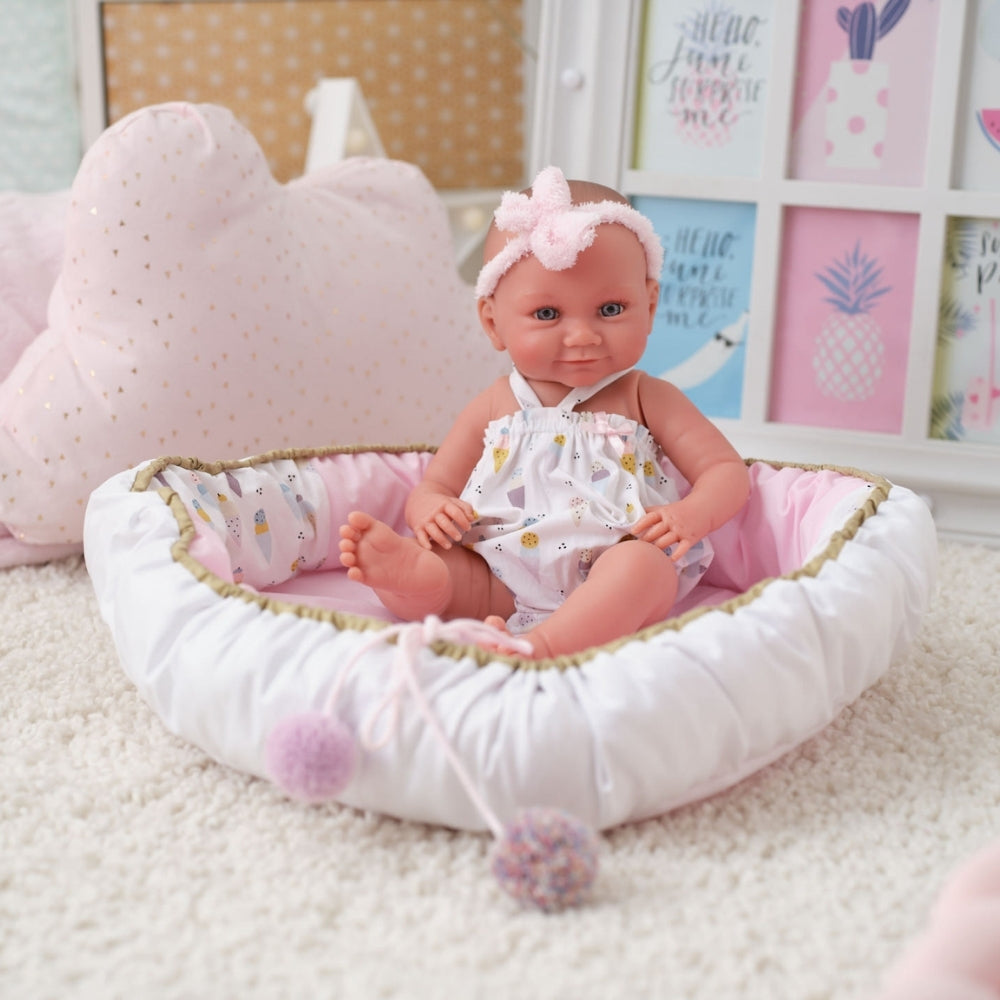 Llorens - Anatomically Correct Baby Girl Doll with Clothing & Mat: Nica - 40cm