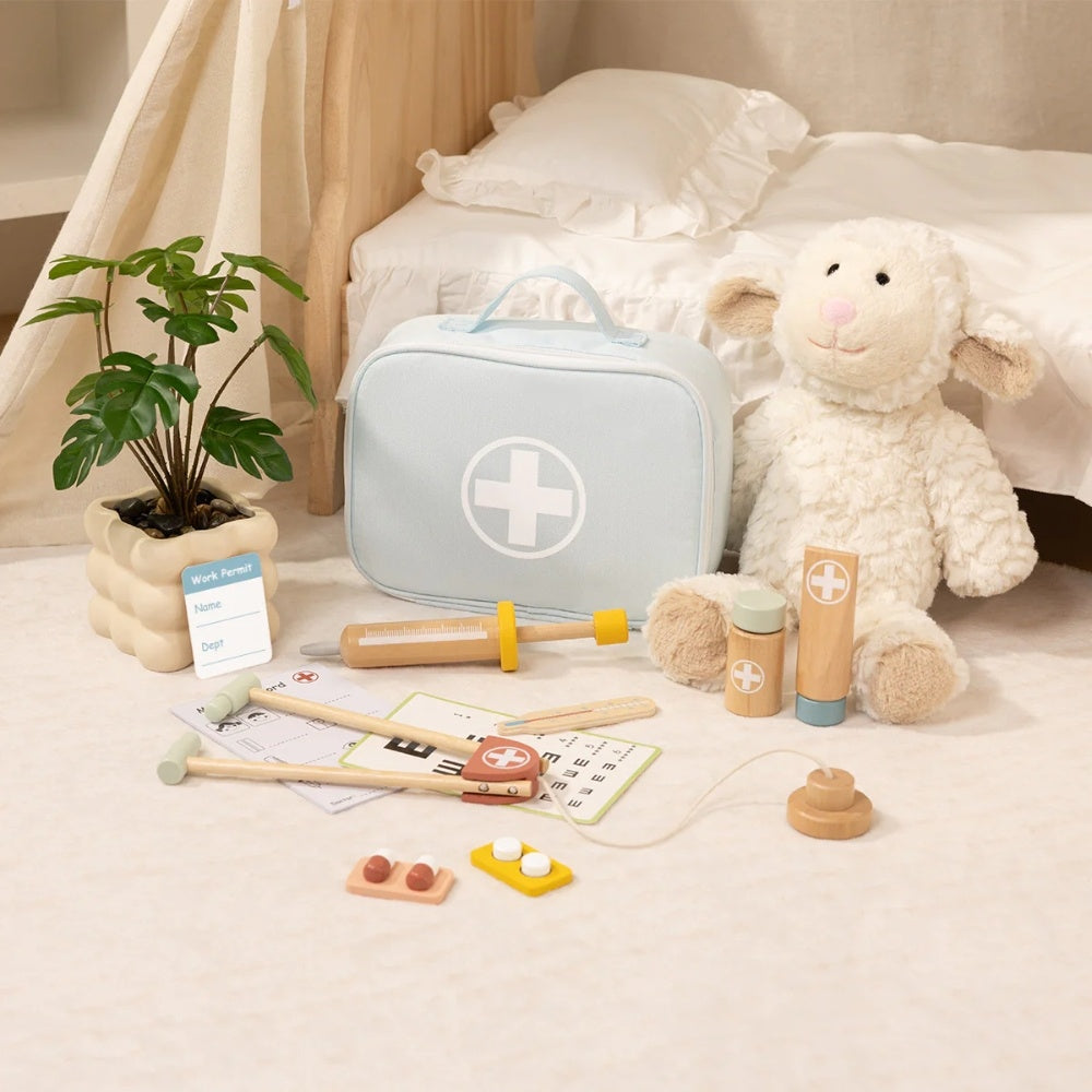 TookyToy - Pretend Play Little Doctor Blue Play Set