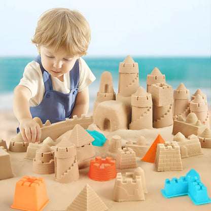 Mideer - Magic Sand Play Set with Sensory Bin & Lid, 2kg Kinetic Sand & 25 Sand Tools