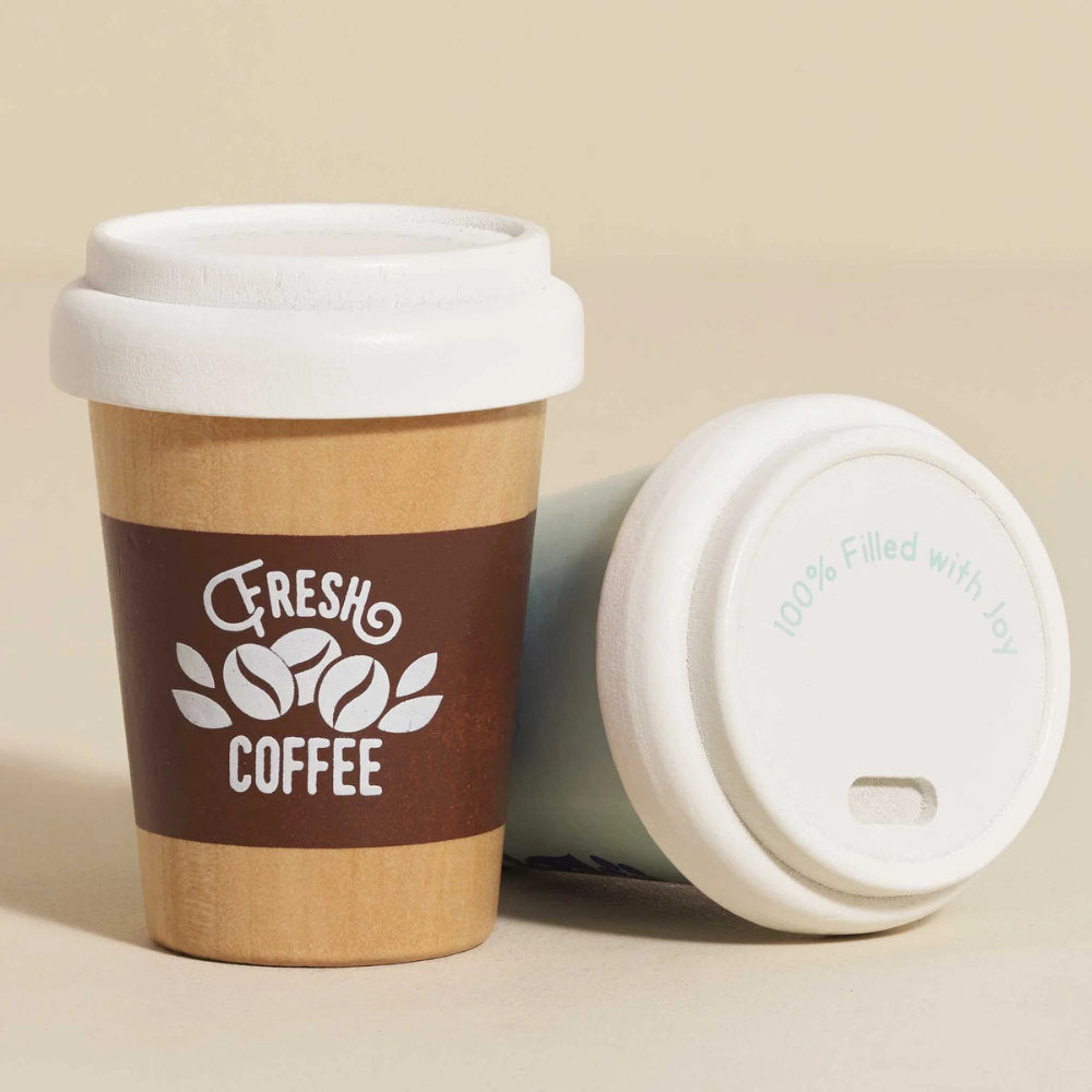 Le Toy Van - Wooden Tea & Coffee Re-Useable Eco Cups - 2pcs