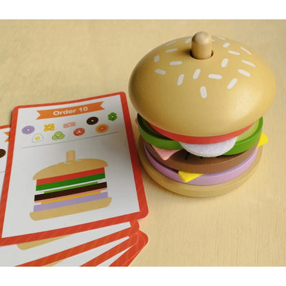TookyToy - Making A Burger - Stacking & Sequencing Activity Toy