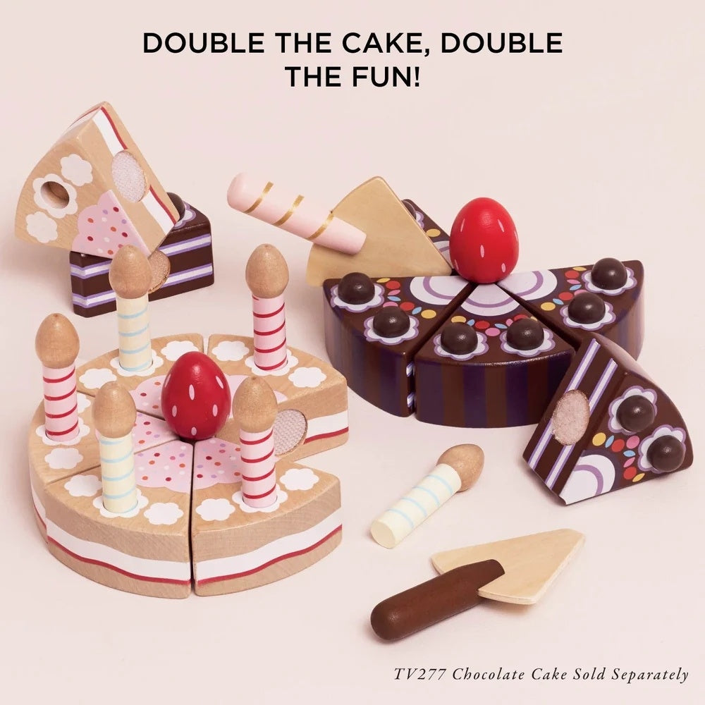 Le Toy Van - Sliceable Birthday Cake & Candles - 14pcs