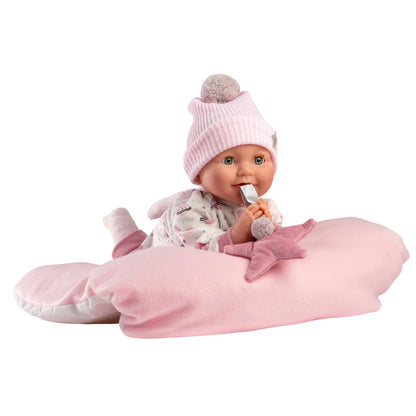 Llorens - Baby Girl Doll with Clothing & Cushion: Heidi - 42cm