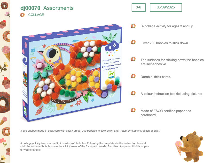 Djeco Atelier Pompoms - DJ00070