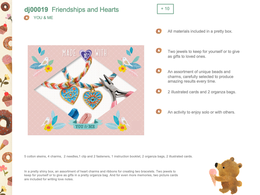Djeco Friendships and Hearts - DJ00019