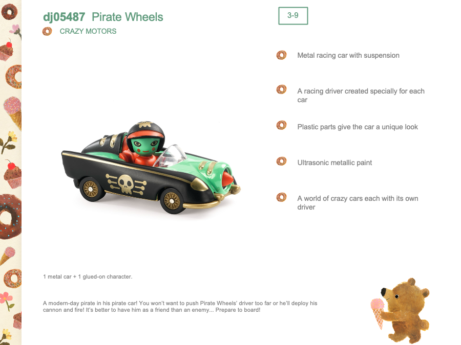 Djeco PIrate Wheels - DJ05487