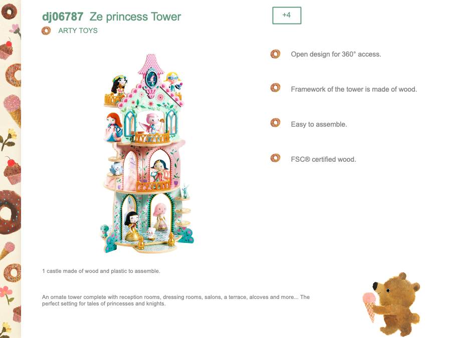 Djeco Ze Princess Tower - DJ06787