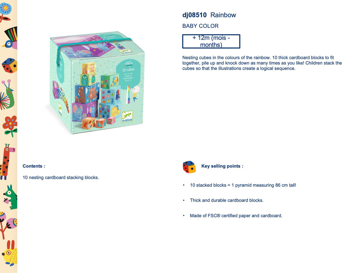 Djeco Rainbow blocks - DJ08510