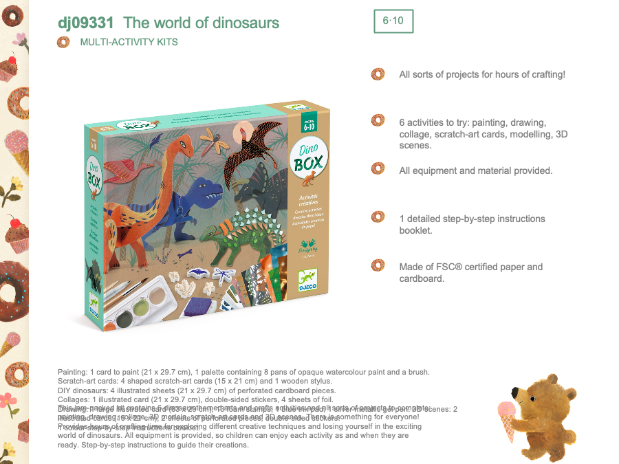 Djeco Dinosaur box - DJ09331
