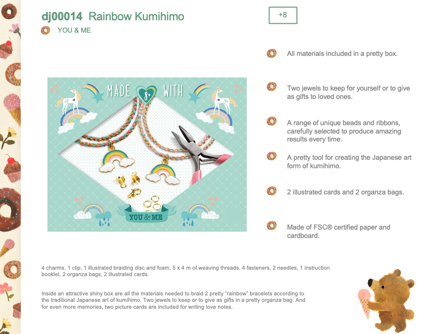 Djeco Rainbow Kumihimo - DJ00014