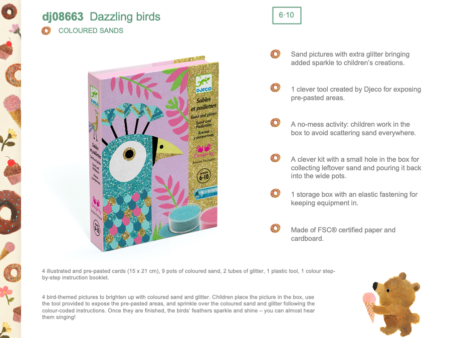 Djeco Dazzling birds - DJ08663