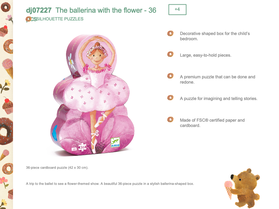 Djeco The ballerina with the flower - DJ07227