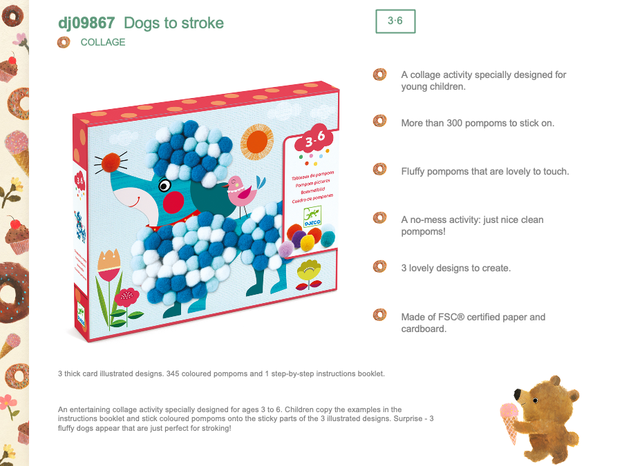 Djeco Pompom puppies - DJ09867