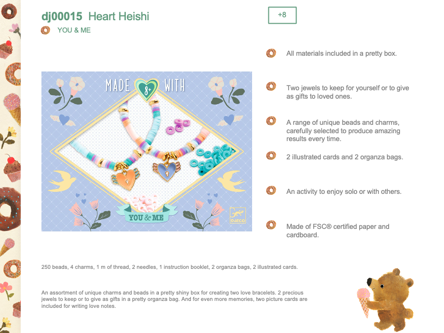 Djeco Heart Heishi - DJ00015