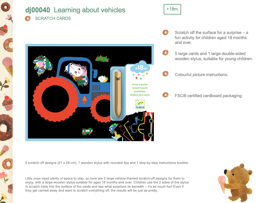 Djeco Learning about vehicles - DJ00040