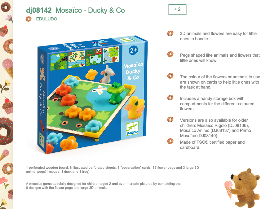 Djeco Mosaico - Ducky & co - DJ08142