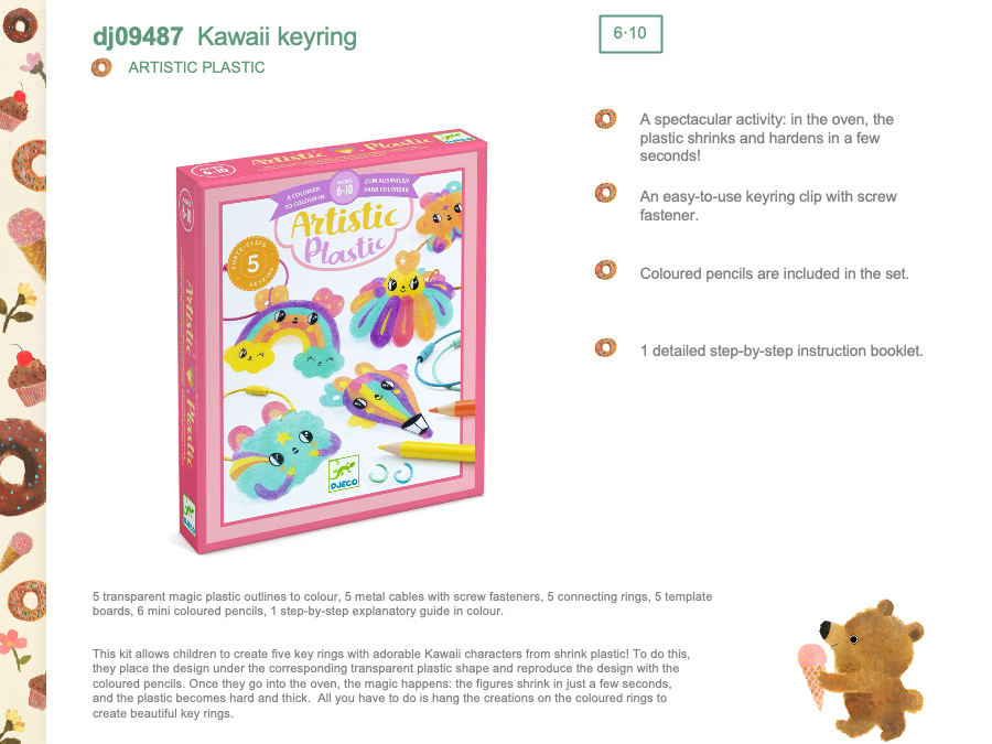 Djeco Kawaii keyring - DJ09487